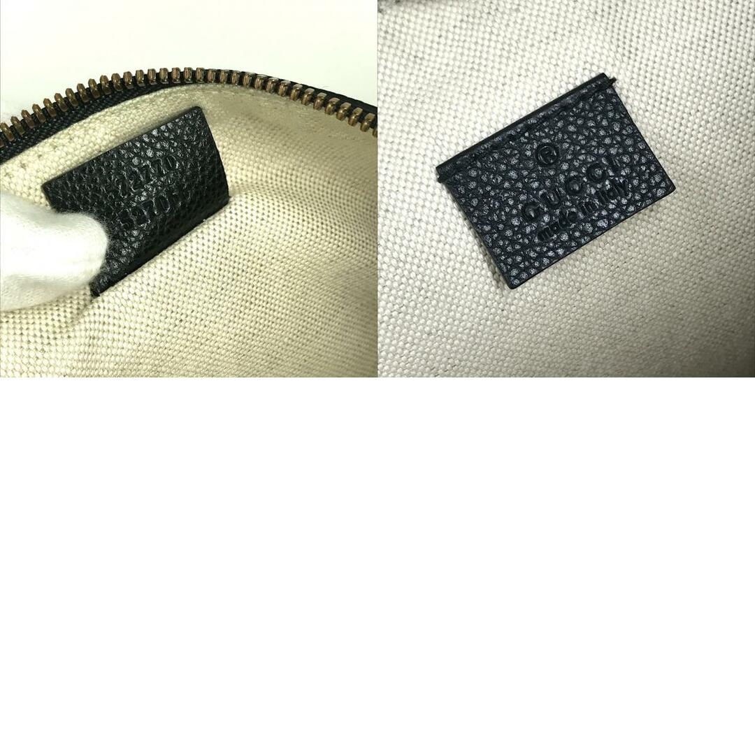 Gucci(グッチ)のグッチ GUCCI グッチプリント ロゴ 572770 リストストラップ付き カバン セカンドバッグ クラッチバッグ レザー ブラック メンズのバッグ(セカンドバッグ/クラッチバッグ)の商品写真