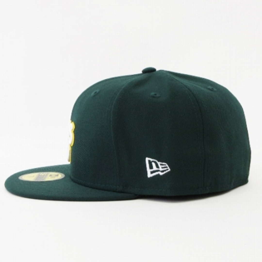 ニューエラ 59FIFTY アスレチックス キャップ 緑 白 7 1/2