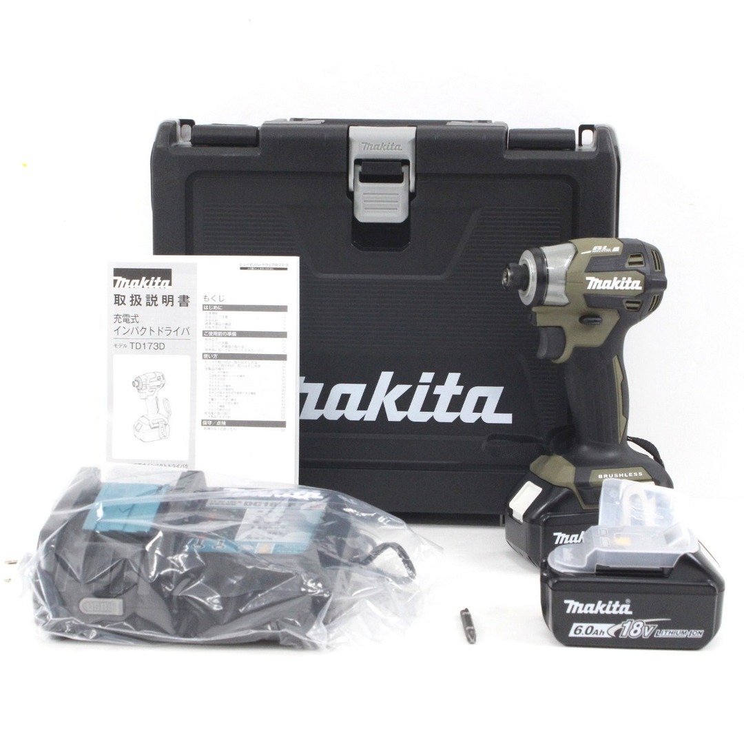 $$ MAKITA マキタ 充電式インパクトドライバ TD173DRGXO オリーブ 18V 6.0Ah 開封未使用品