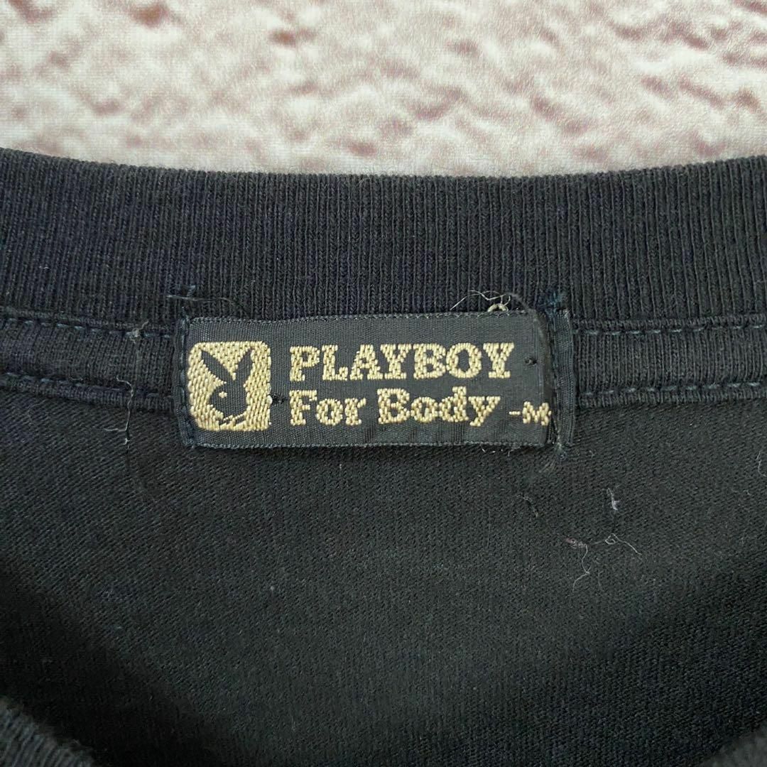 PLAYBOY(プレイボーイ)のPLAYBOY Tシャツ　Vネック メンズ　レディース　[ M ] メンズのトップス(Tシャツ/カットソー(半袖/袖なし))の商品写真