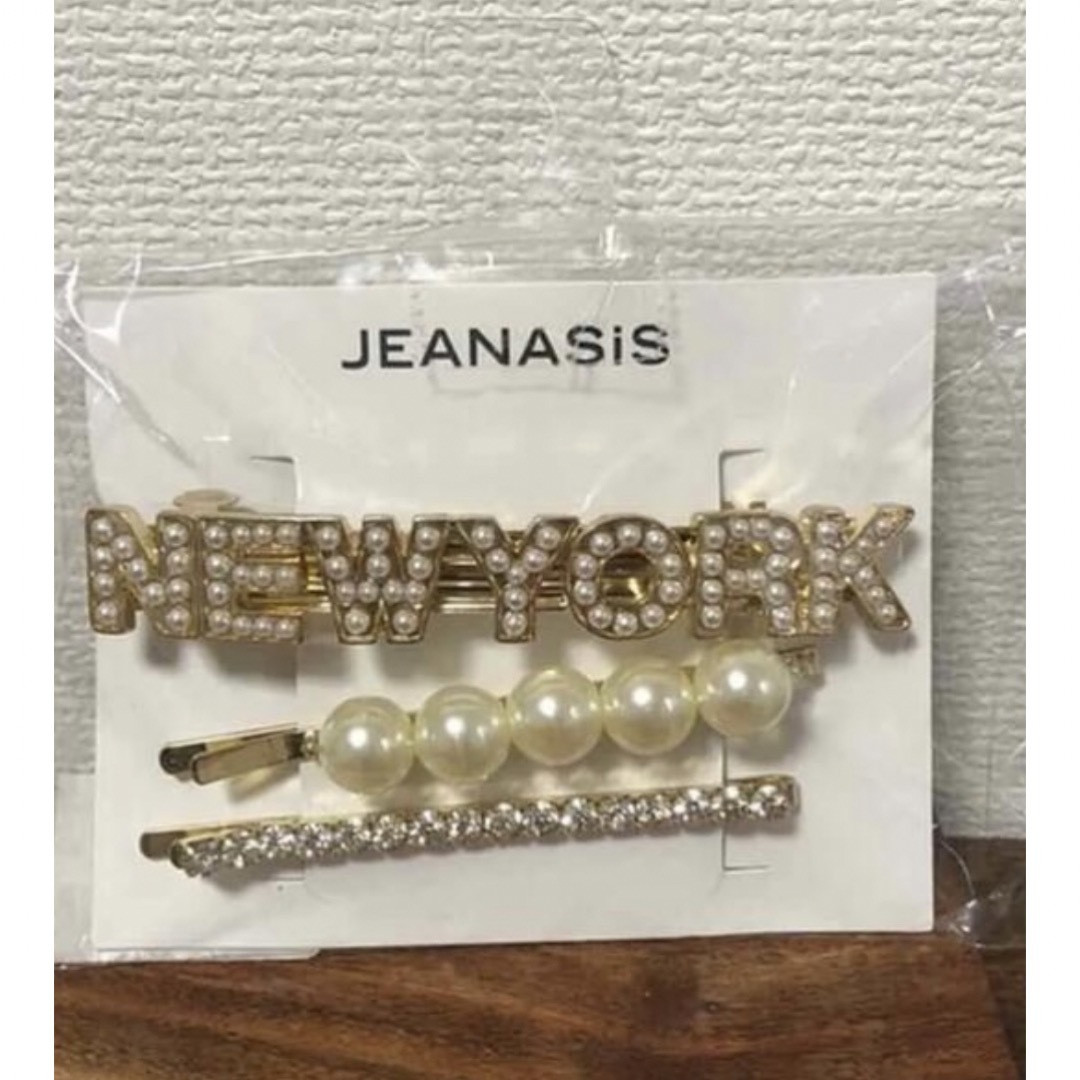 JEANASIS(ジーナシス)の1084 新品　JEANASIS ゴールドヘアピンセット　3点セット　バレッタ レディースのヘアアクセサリー(ヘアピン)の商品写真