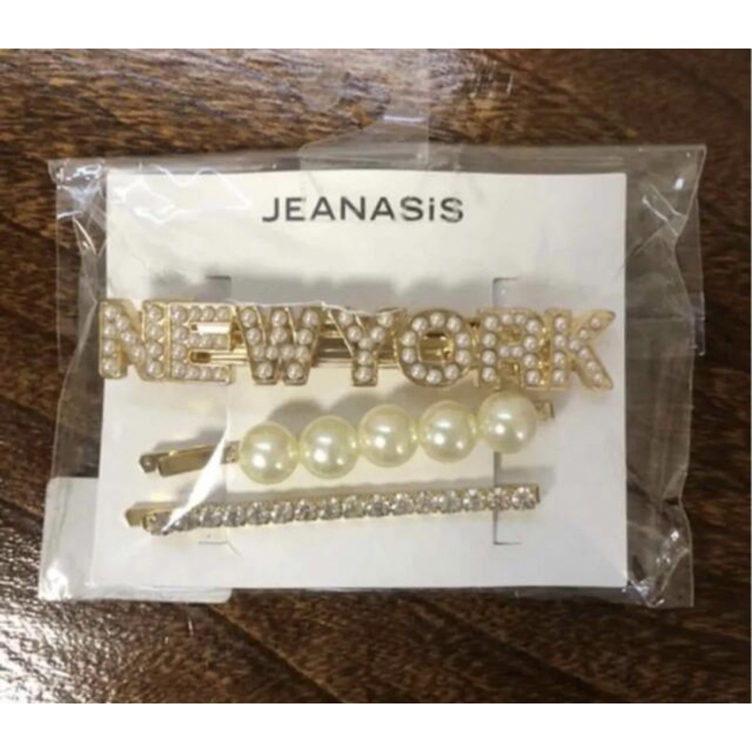 JEANASIS(ジーナシス)の1084 新品　JEANASIS ゴールドヘアピンセット　3点セット　バレッタ レディースのヘアアクセサリー(ヘアピン)の商品写真