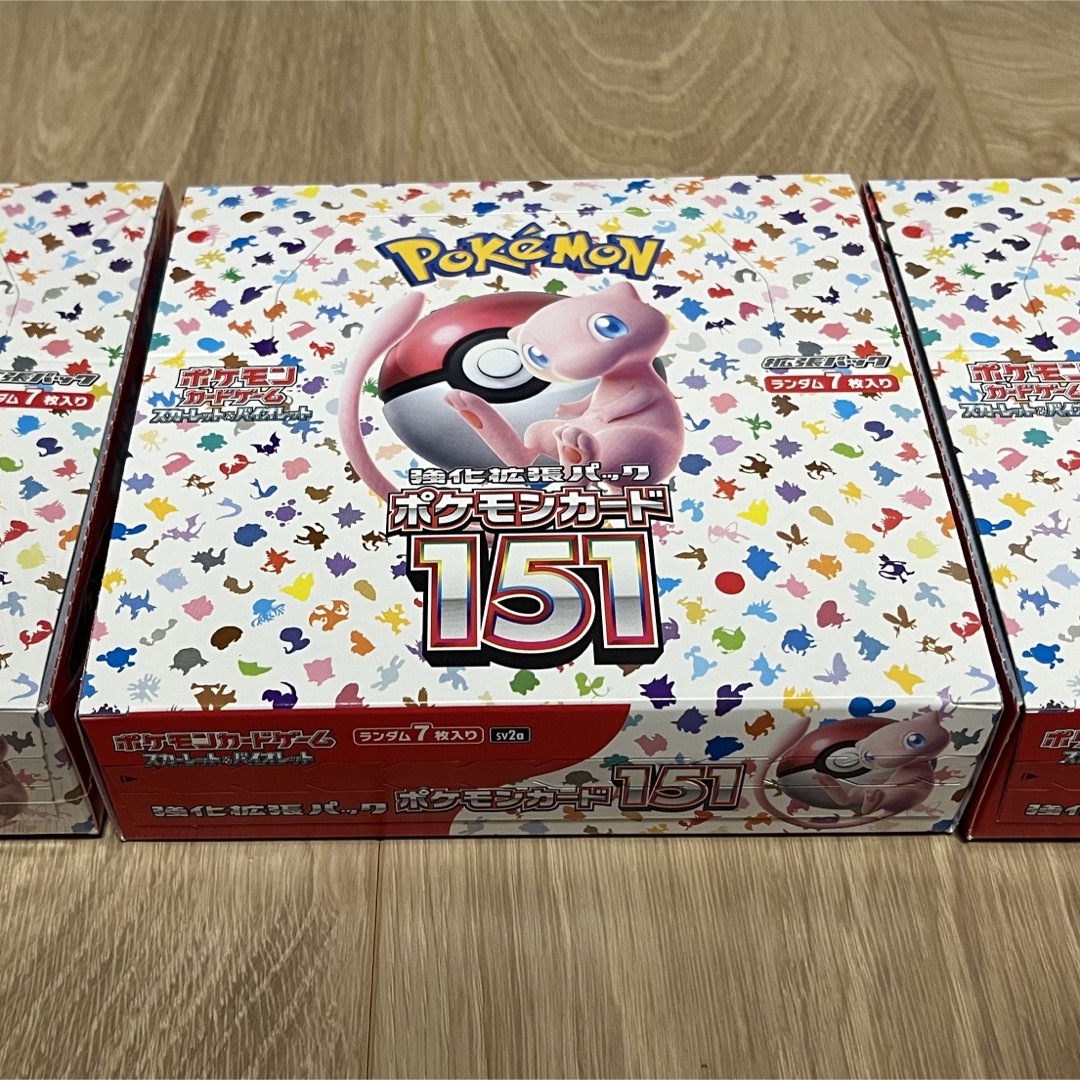 限定数のみ ポケカ 151 3ボックス バイオレット3ボックス | www