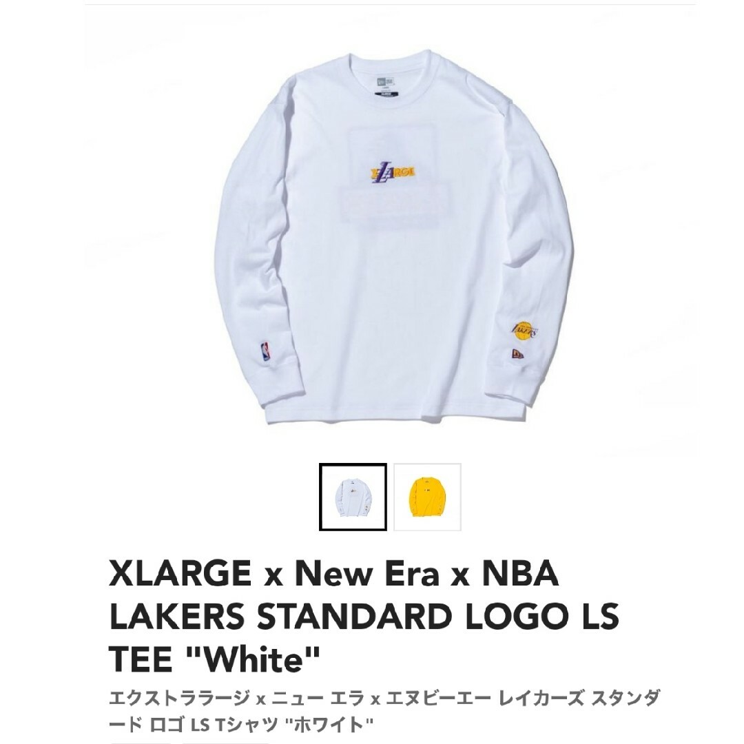 XLARGE(エクストララージ)のXLARGE x New Era x NBA LAKERS メンズのトップス(Tシャツ/カットソー(七分/長袖))の商品写真