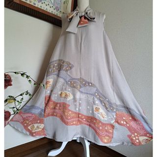 TOCCAトッカノースリーブパイピングリボンワンピース4ブラック SALE55