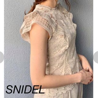 スナイデル(SNIDEL)の【美品】SNIDEL//レーストップス(シャツ/ブラウス(半袖/袖なし))