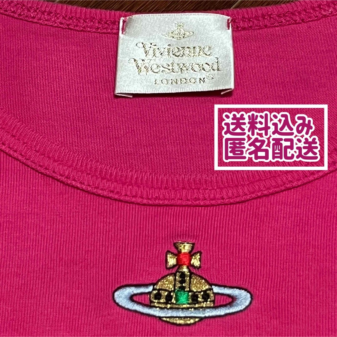 Vivienne Westwood(ヴィヴィアンウエストウッド)のVivienneWestwood オーブ刺繍 半袖Tシャツ ヴィヴィアン レディースのトップス(Tシャツ(半袖/袖なし))の商品写真