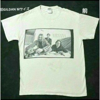 【M】ニルヴァーナ 1996年 コピーライト入り カート コバーン Tシャツ(Tシャツ/カットソー(半袖/袖なし))