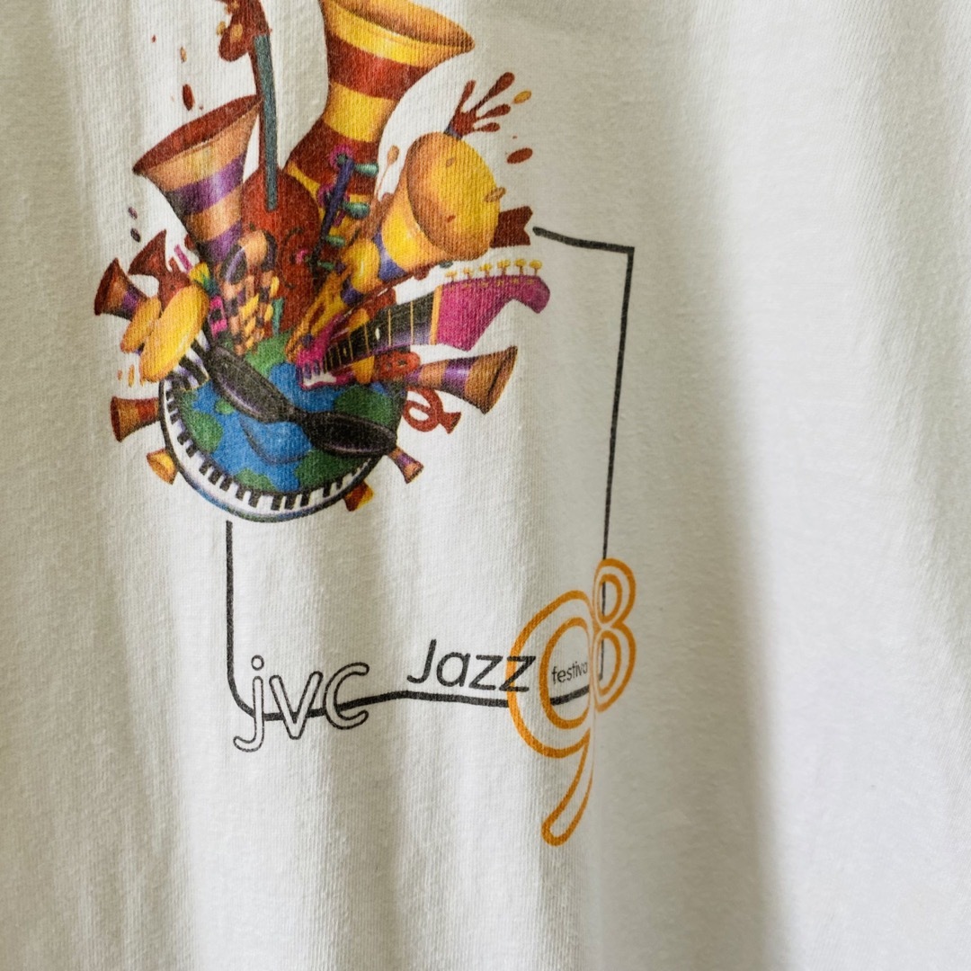 倉 USA製 JAZZ Hanes 青タグ Tシャツ 音楽 80s ビンテージ