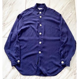 エンポリオアルマーニ(Emporio Armani)のvintage "でかボタン" emporio armani ストライプシャツ(シャツ)