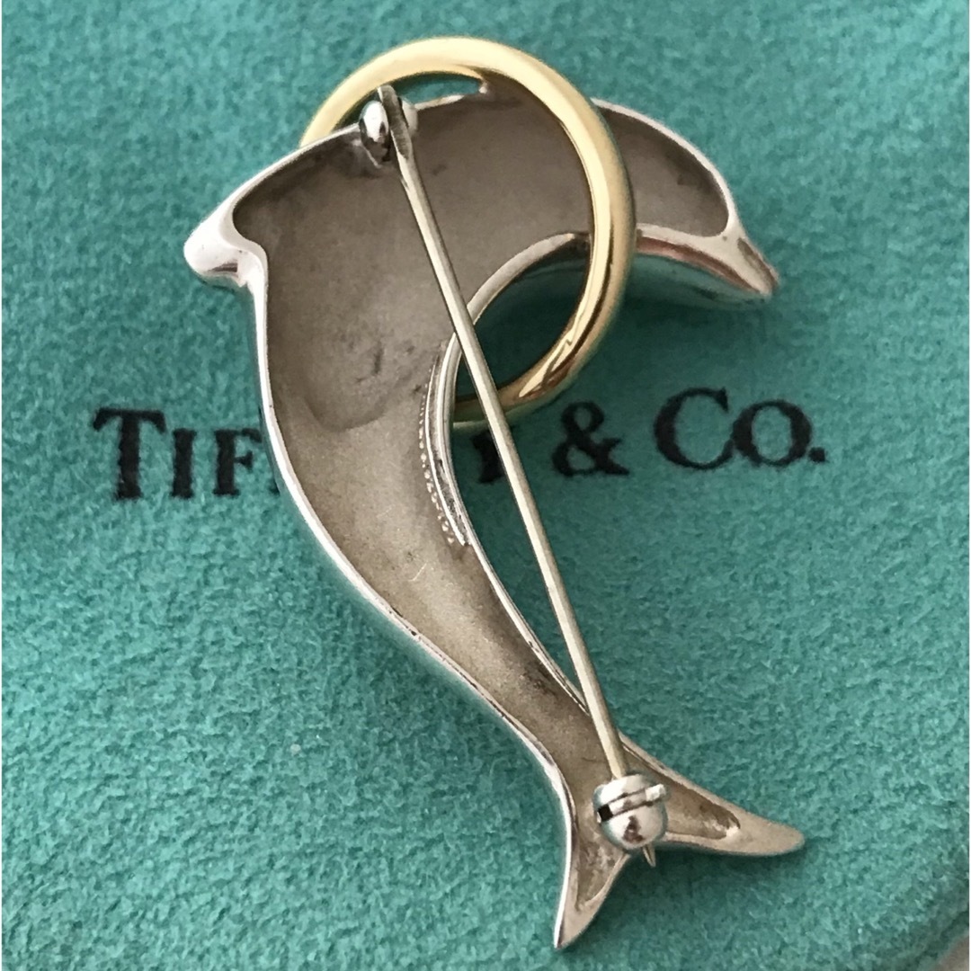 Tiffany ドルフィンモチーフ ブローチ希少美品-eastgate.mk