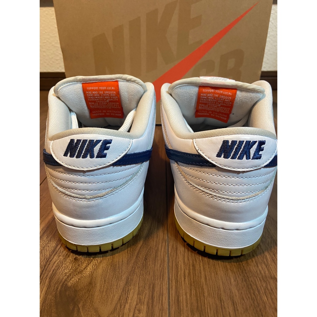 Nike SB Dunk Low Orange Label White Navy 3