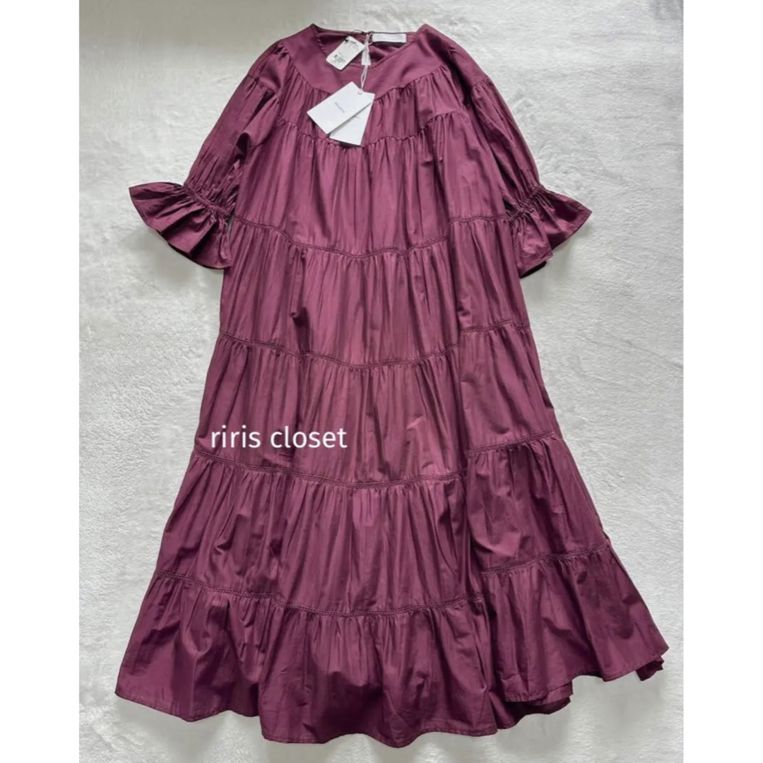 新品タグ付*Merlette パフスリーブワンピース PARADIS