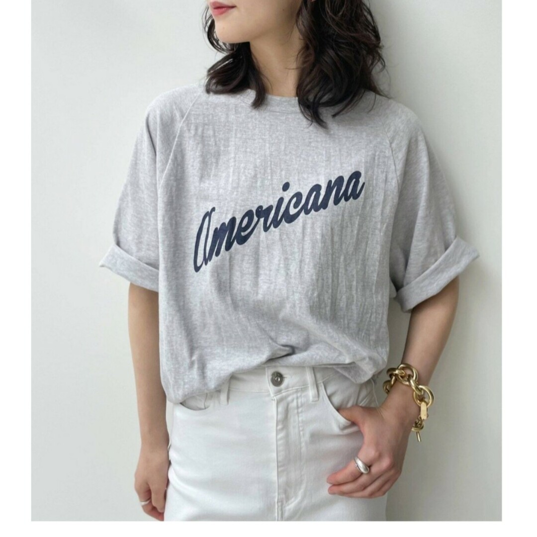 L'Appartement DEUXIEME CLASSE(アパルトモンドゥーズィエムクラス)のL'Appartement ×AMERICANA アメリカーナTシャツ レディースのトップス(Tシャツ(半袖/袖なし))の商品写真