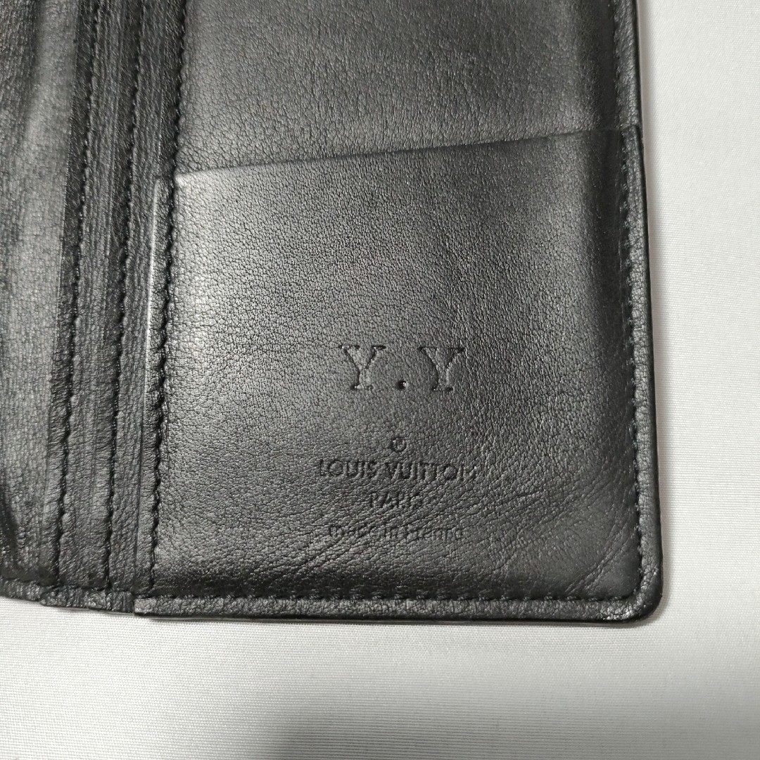 LOUIS VUITTON - ルイヴィトン ダミエ アンフィニ ブラザ 長財布 二