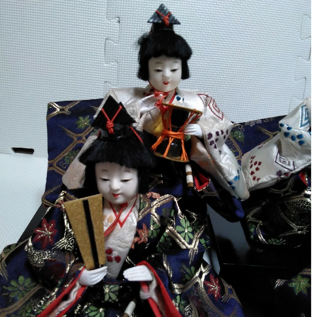 五人囃子　男の子　雛人形　訳あり　日本人形　和風インテリア　少年　秀月 エンタメ/ホビーの美術品/アンティーク(その他)の商品写真