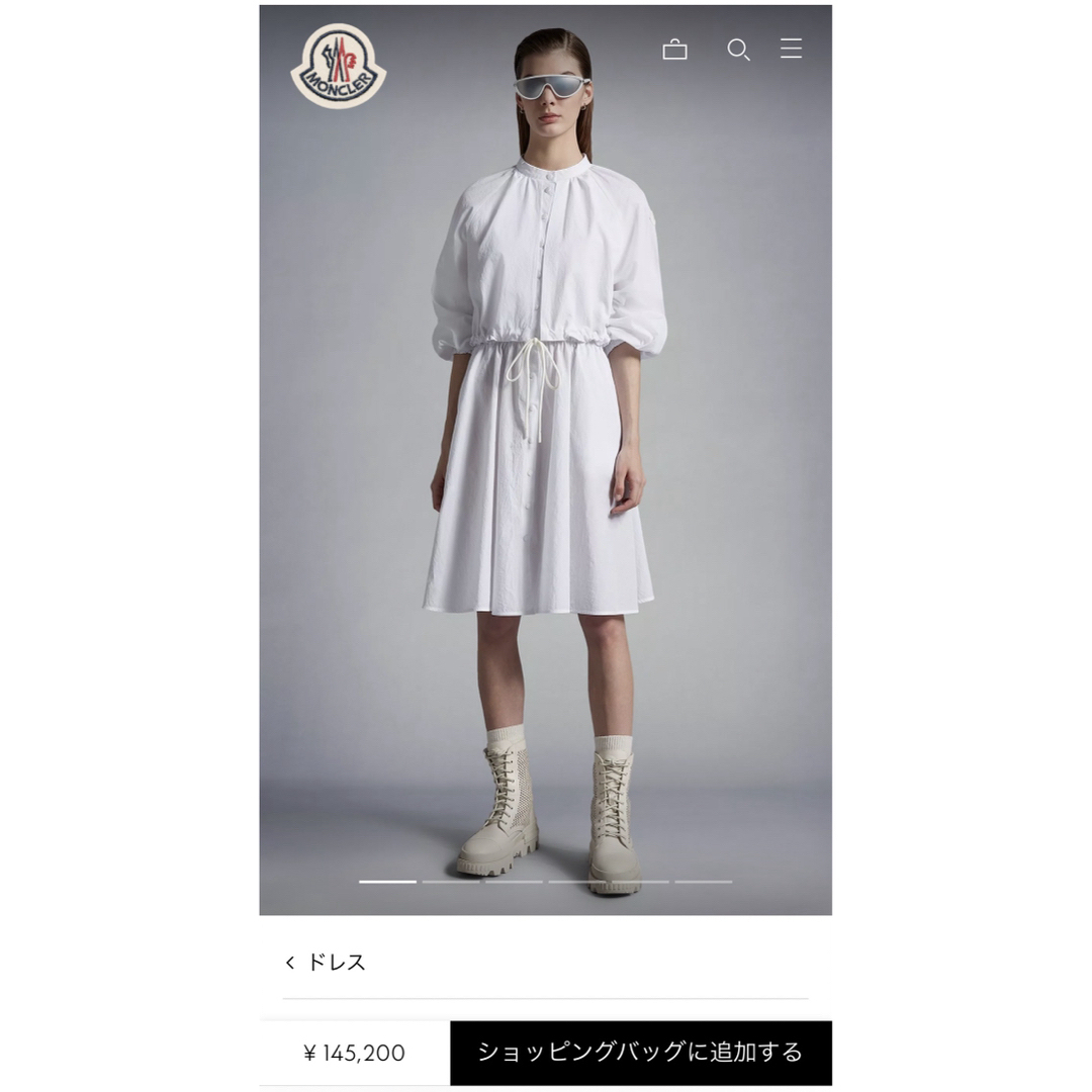 MONCLER - 【最終値下げ】MONCLER♡新作ワンピースの通販 by てぃあら ...