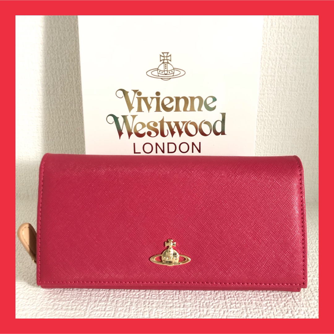 Vivienne Westwood(ヴィヴィアンウエストウッド)の🔸新品訳あり🔸ヴィヴィアンウエストウッド　長財布 ピンク  レディースのファッション小物(財布)の商品写真