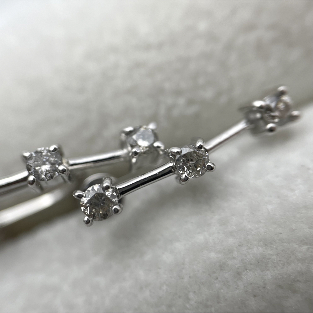 k18WG ダイヤ0.3ct イヤリング - イヤリング