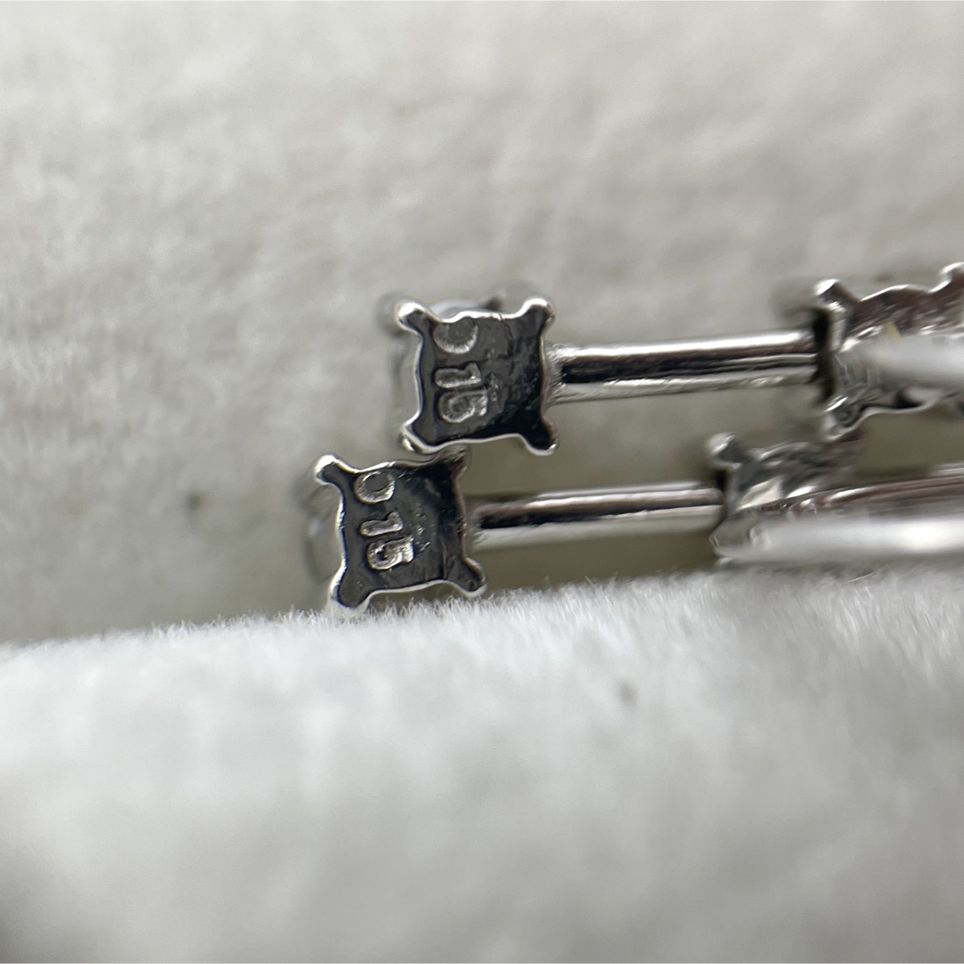 k18WG ダイヤ0.3ct イヤリング - イヤリング
