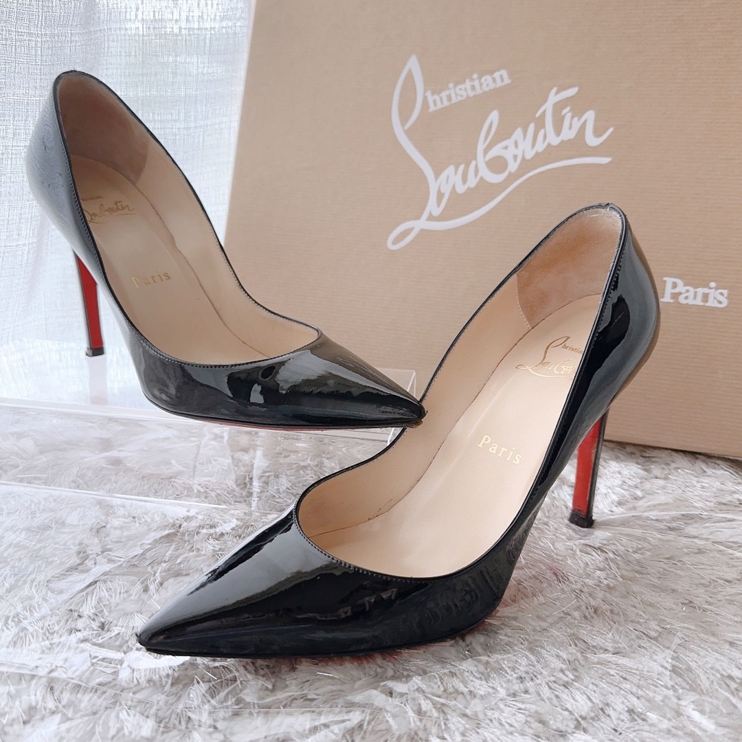 Christian Louboutin(クリスチャンルブタン)のクリスチャンルブタン　定番　パテント　ハイヒール　パンプス　サンダル　靴　美品 レディースの靴/シューズ(ハイヒール/パンプス)の商品写真