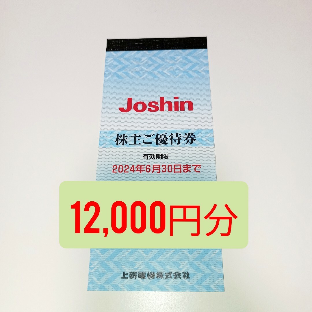 格安販売店舗 ジョーシン Joshin 上新電機 株主優待券 12000円分 | www