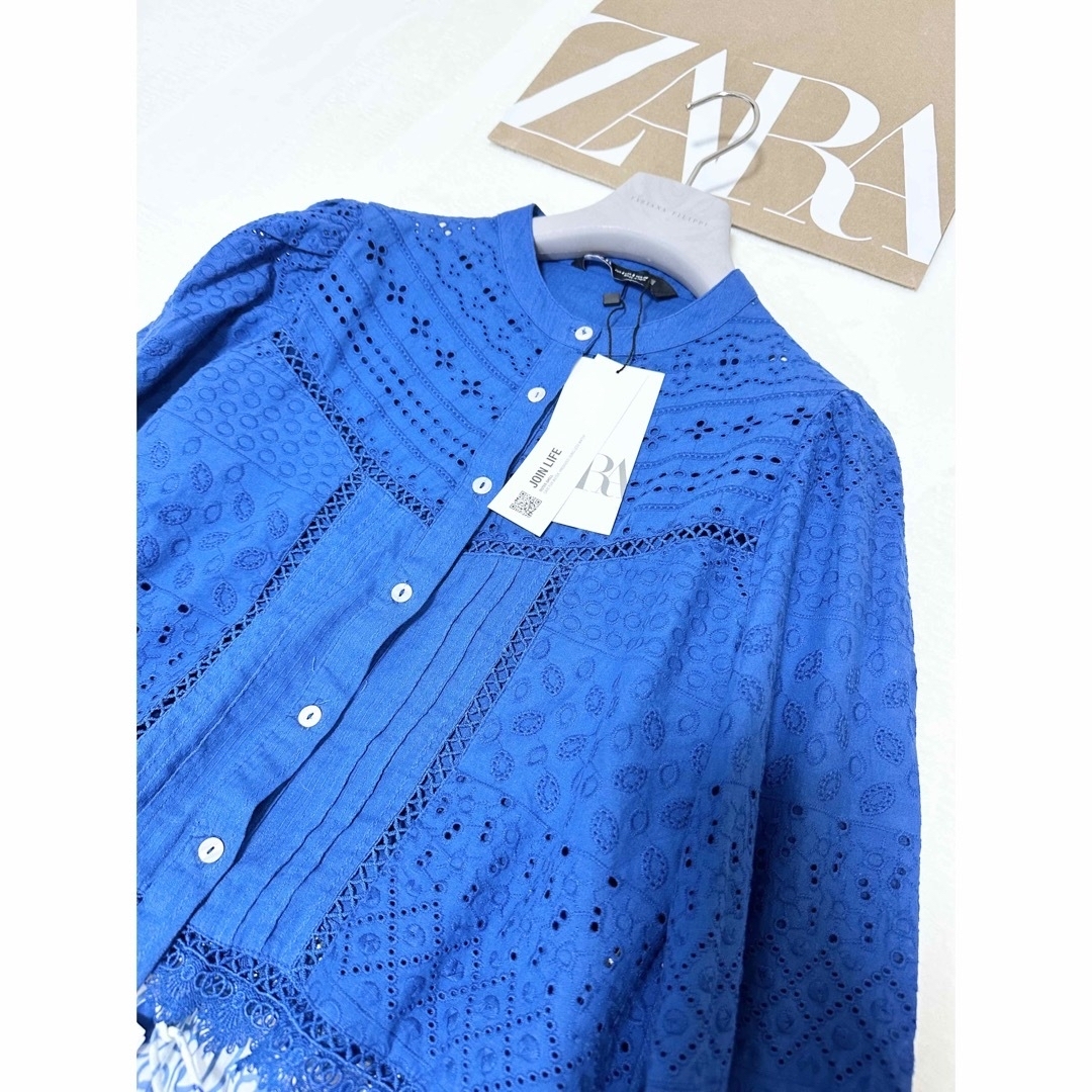 ZARA - 専用 新品 ZARA ①レースブラウス②ガラスビーズ スフリル