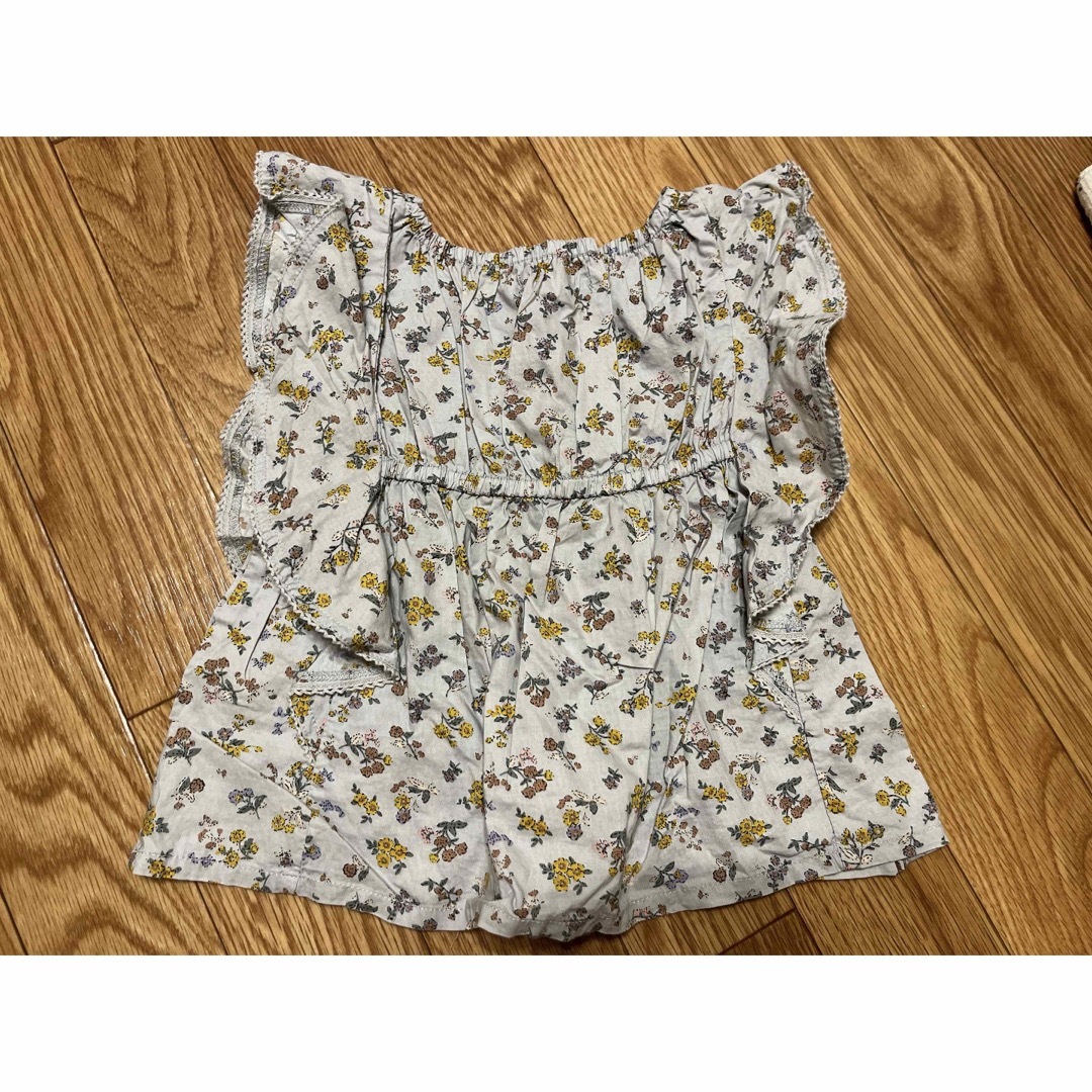 花柄 ブラウス 90 キッズ/ベビー/マタニティのキッズ服女の子用(90cm~)(ブラウス)の商品写真