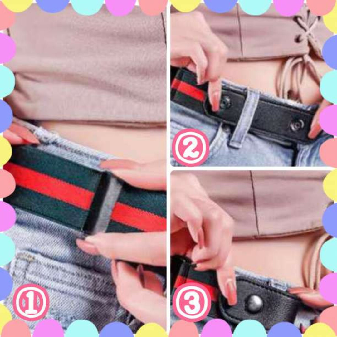 本格派ま! ゴムベルト ブラウン フリーサイズ ノーバックル 茶 男女兼用 ゴムベルトブラック ノーバックル 結ばないベルト