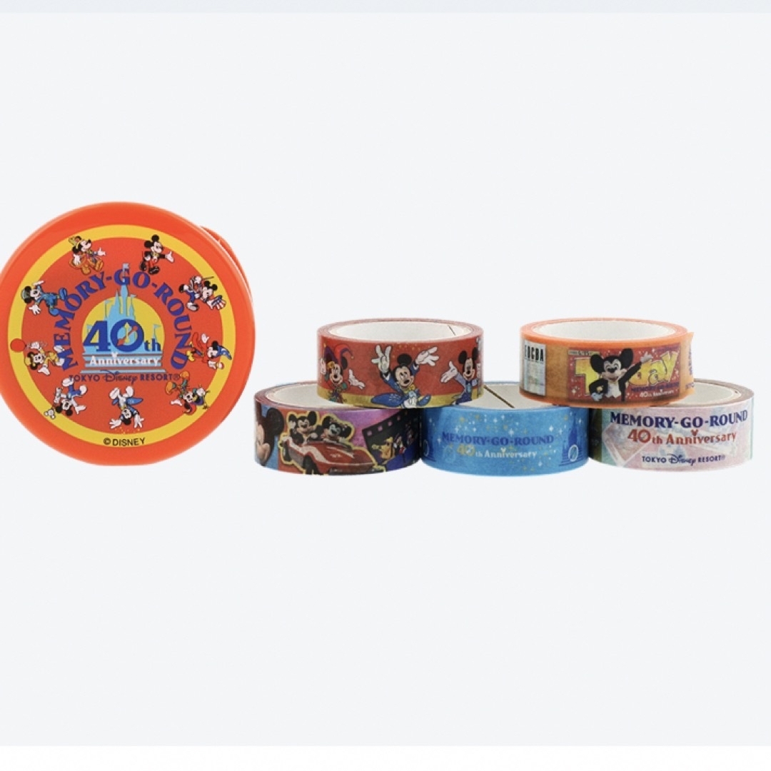 Disney(ディズニー)のメモリーゴーラウンド　マスキングテープ インテリア/住まい/日用品の文房具(テープ/マスキングテープ)の商品写真
