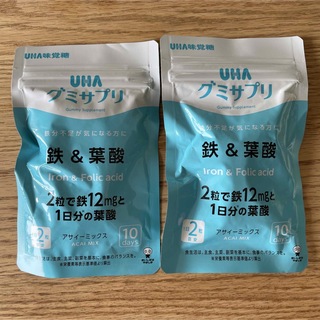 ユーハミカクトウ(UHA味覚糖)のUHA味覚糖 グミサプリ　鉄＆葉酸　2個セット(その他)