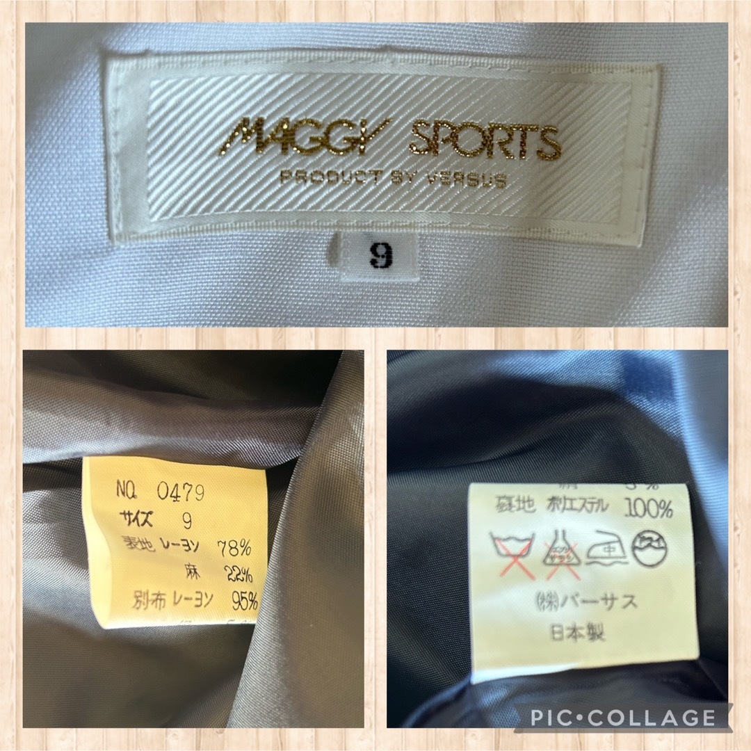銀座マギー - MAGGY SPORT マギー ひざ丈 ワンピース 紺色 白 銀座マギー - MAGGY SPORT マギー ひざ丈 ワンピース 紺色 白