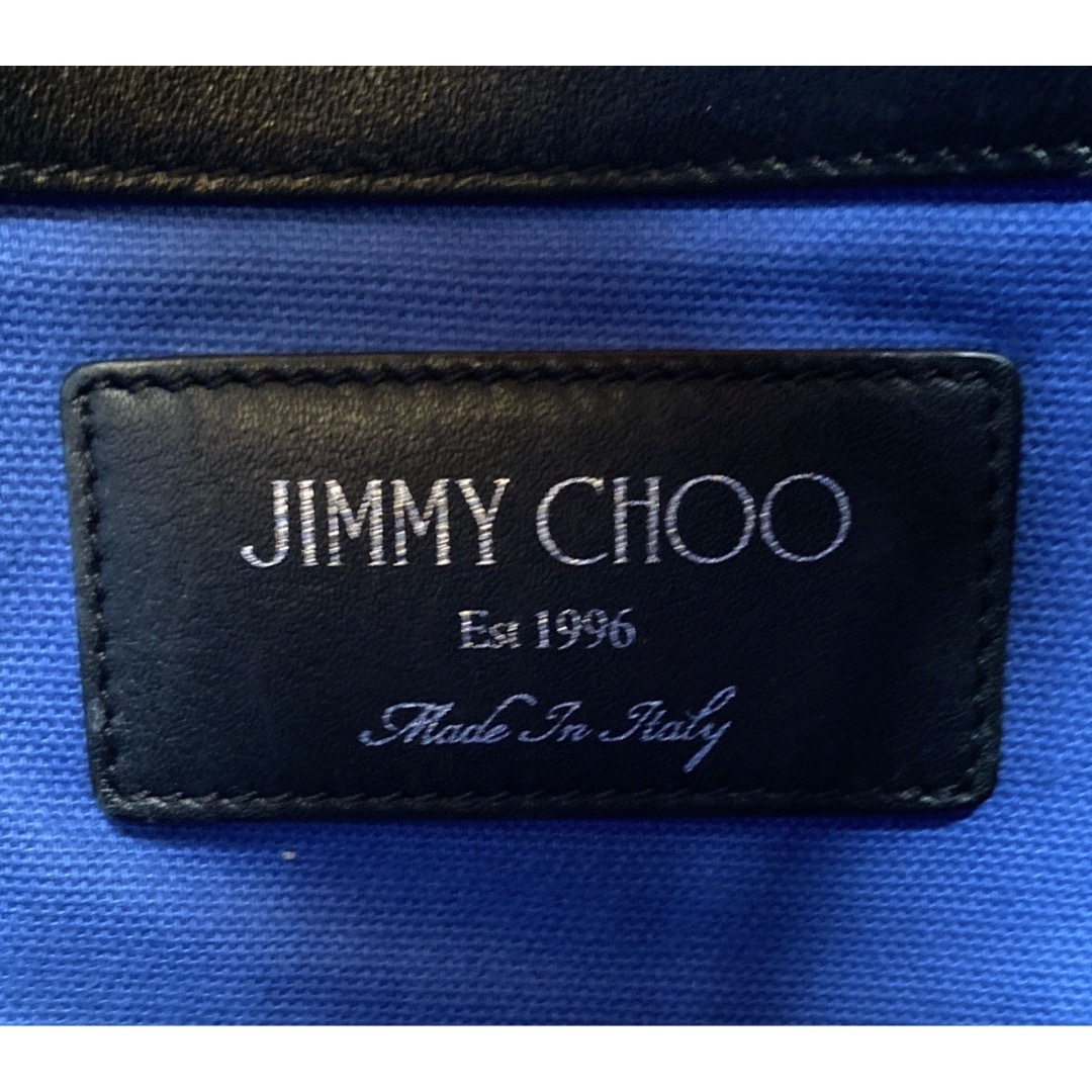【JIMMY CHOO】PIMLICO N/S ネオプレン ブラックトートバッグ