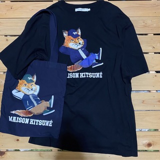 メゾンキツネ(MAISON KITSUNE')の23SS tシャツ&バッグ　Maison Kitsune メゾンキツネ(Tシャツ/カットソー(半袖/袖なし))