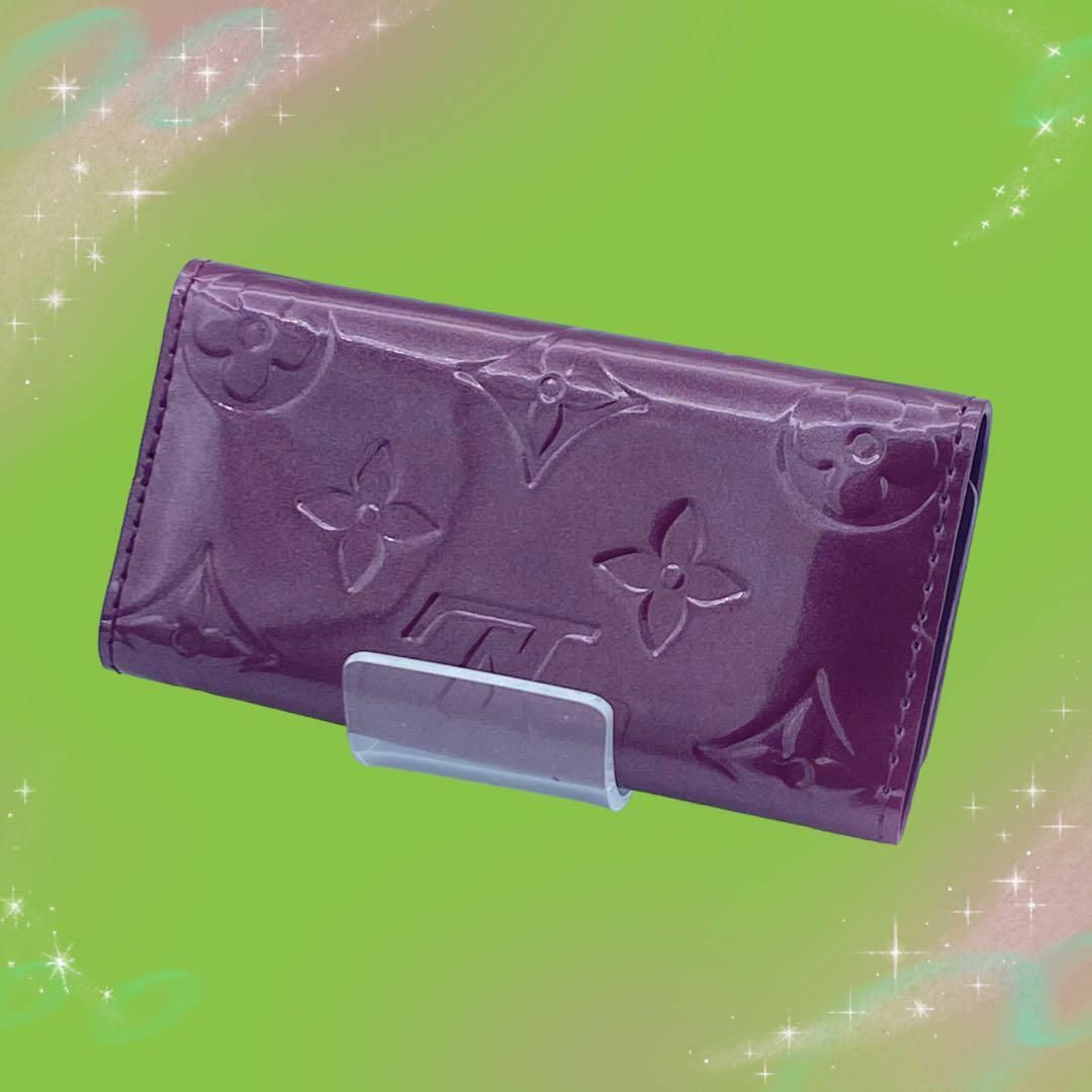 《未使用に近い 超美品》 ルイヴィトン モノグラム ヴェルニ ミュルティクレ4