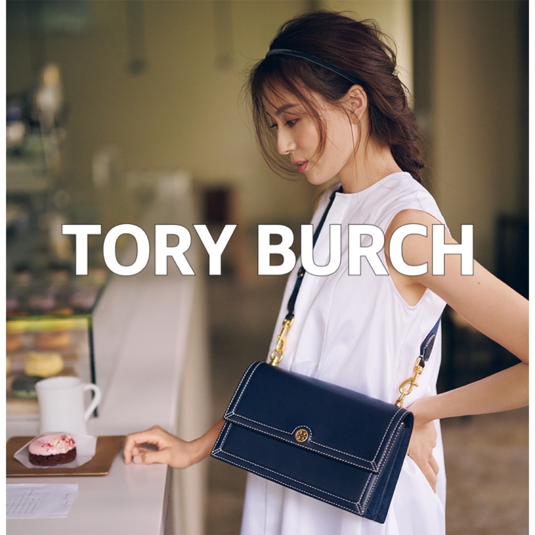 新品タグ有】TORY BURCH レザーショルダーバッグ-