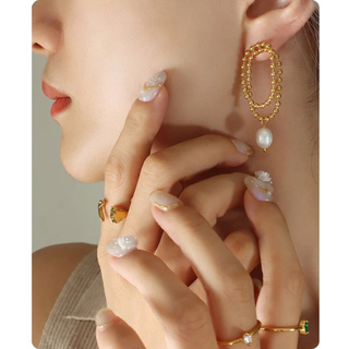 ドゥーズィエムクラス(DEUXIEME CLASSE)の【新品】pearl chain pierce / gold(ピアス)