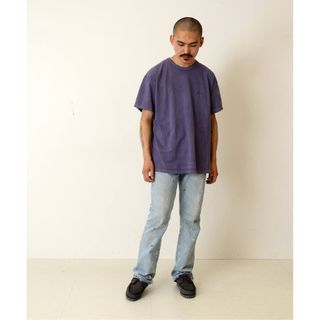 ANCELLM / アンセルム  EMBROIDERY DYED T-SHIRT