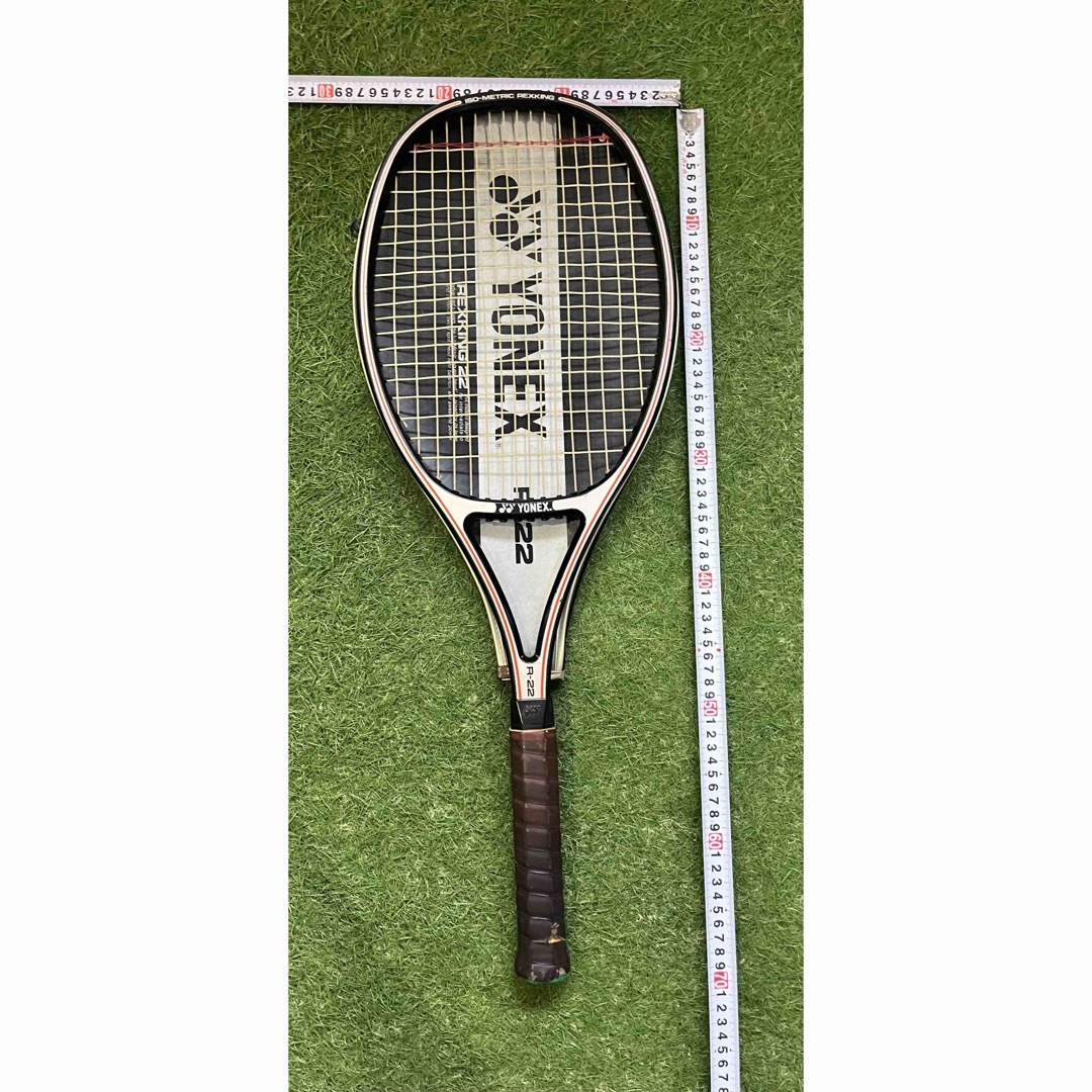 327ｇ張り上げガット状態テニスラケット ヨネックス アール22 (G3相当)YONEX R-22 初期ピングロ