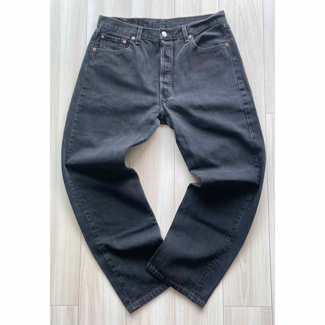 ビンテージ!90s Levi's501 後染めブラックデニム W36 USA製 | www