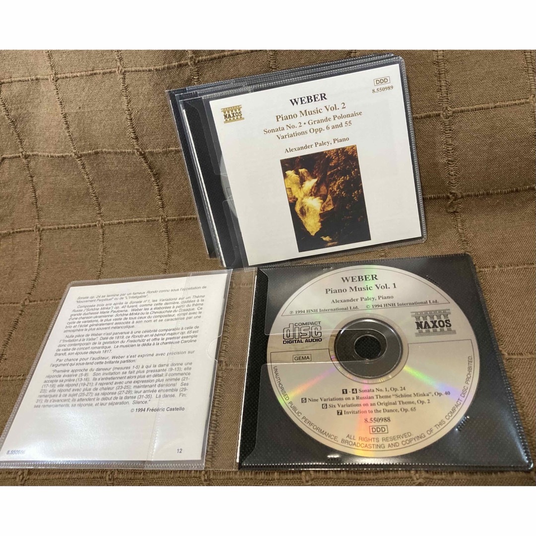 最終値下げ ピアノ楽譜 ウェーバー集 全曲収録4CD カール マリア フォン ウェーバー