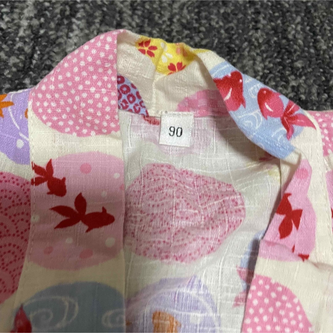 西松屋(ニシマツヤ)の甚平　女の子用　90cm キッズ/ベビー/マタニティのキッズ服女の子用(90cm~)(甚平/浴衣)の商品写真