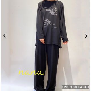 極美品✨ジェラートピケ×ジョエルロブション　シルク混　セットアップ　もこもこ　L