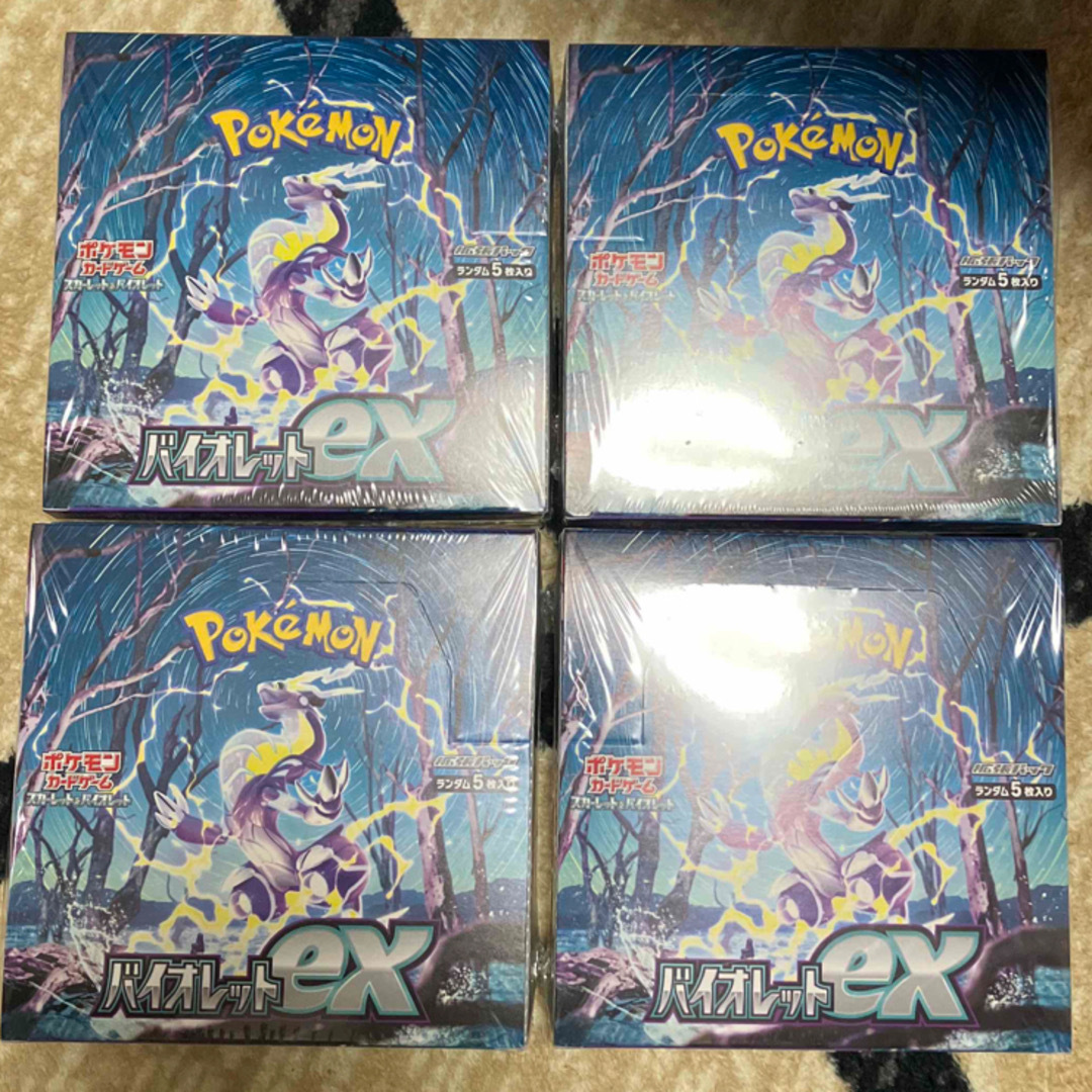 ポケモン - ポケモンカード バイオレットex シュリンク付き 4boxの通販