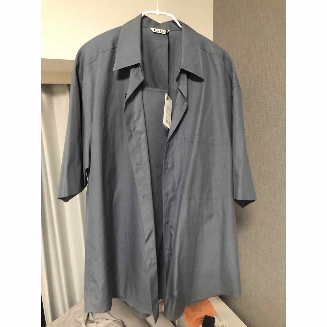 WASHED FINX TWILL BIG HALF SLEEVED SHIRT 1