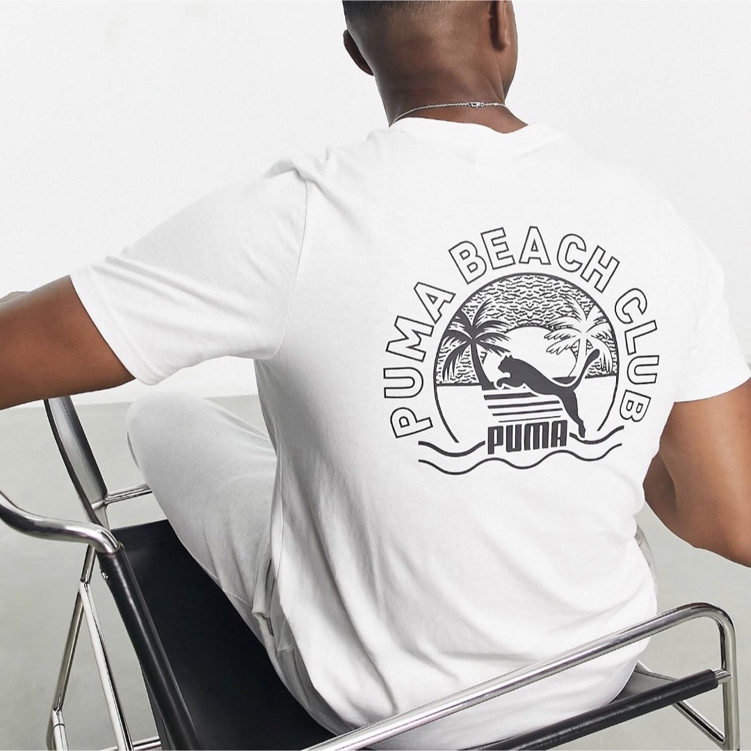 PUMA(プーマ)の【Sサイズ】新品 タグ付き PUMA バックプリント Tシャツ ホワイト メンズのトップス(Tシャツ/カットソー(半袖/袖なし))の商品写真