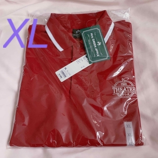 ジーユー(GU)のGU  ミセスグリーンアップル　ポロシャツ(5分袖)  メンズXL(Tシャツ/カットソー(半袖/袖なし))