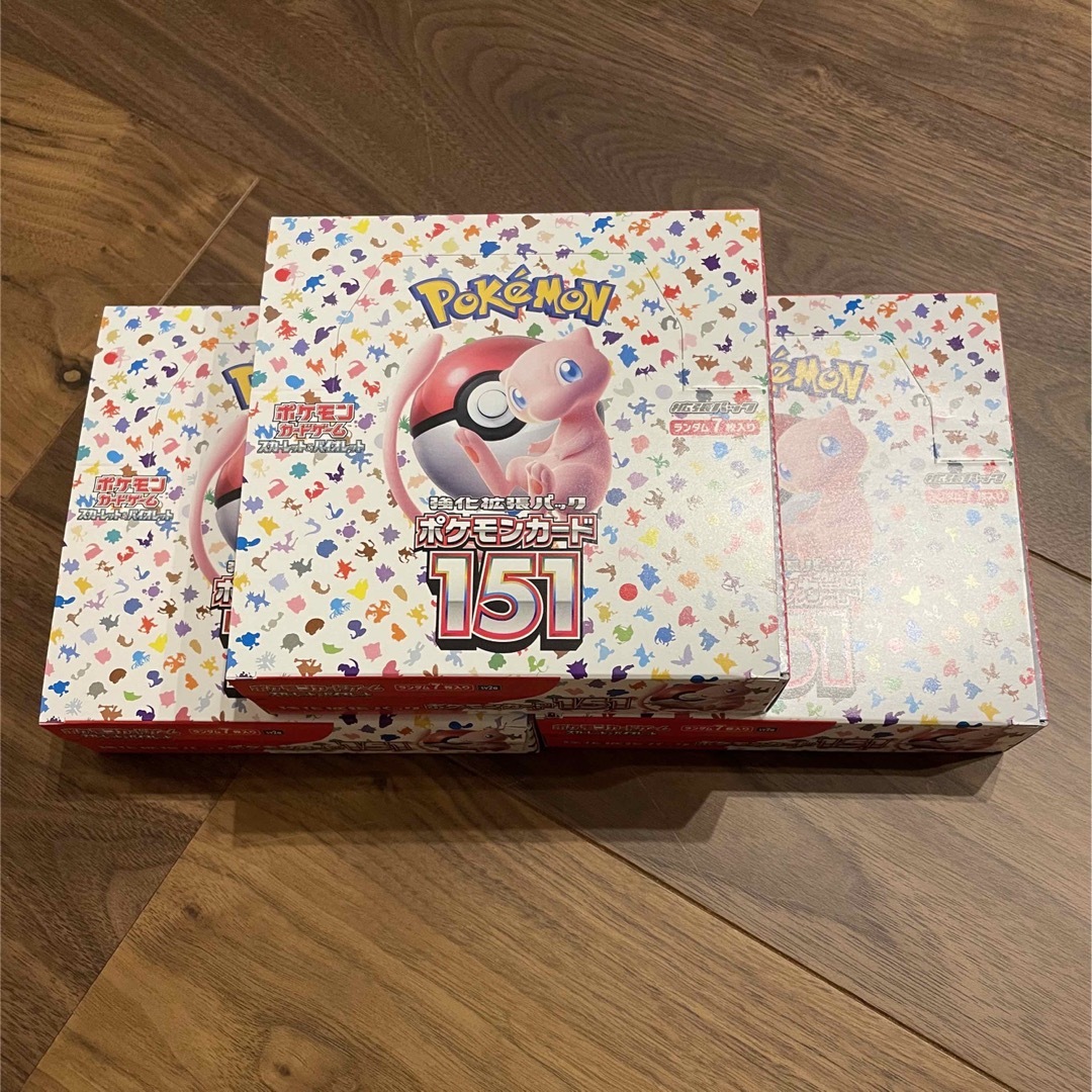 翌日発送可能】 ポケモンカード151 3BOX シュリンクなし - bhmtextil