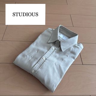 ステュディオス(STUDIOUS)の【STUDIOUSステュディオス/ベージュボタンダウンシャツ】(シャツ)