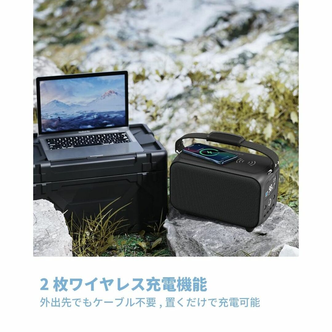 ESEPOWER ポータブル電源 小型 414Wh/112000mAh 純正弦波 スポーツ/アウトドアのアウトドア(その他)の商品写真